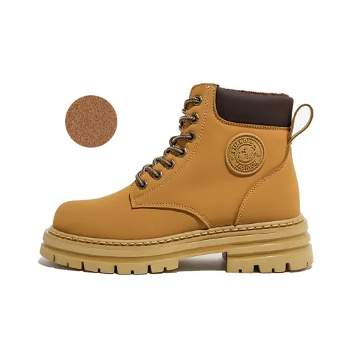 HUANQIU Мартин Boot Унисекс Имбирно-желтый