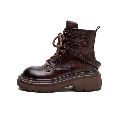 MATA Короткий Мартин Ботинок 6 см Женский