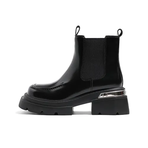 MIS. DANNY Короткий Челси 6 см Женские Черный