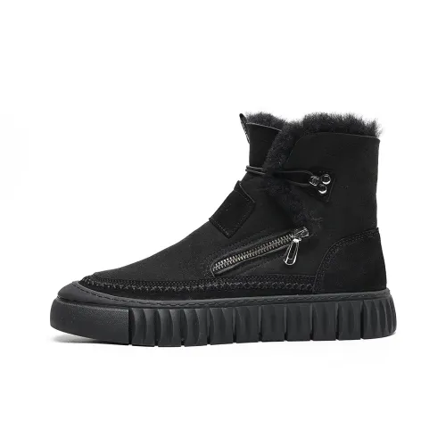 TRUMPPIPE Термическая Резистентная Короткая Ботинка для Снега Мужская Черная