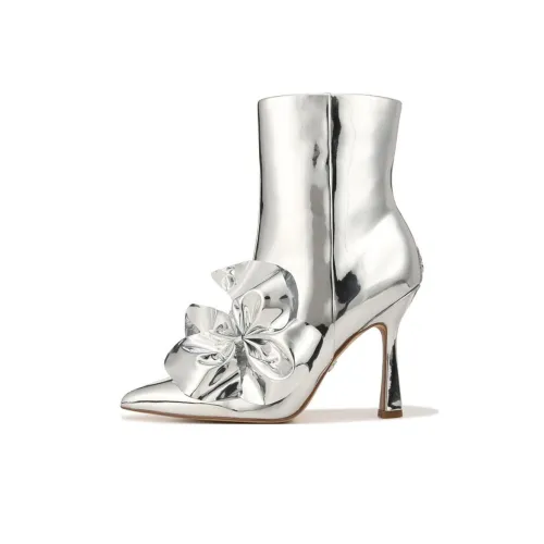 SAM EDELMAN Ботильоны 10 см Женские Серебряные