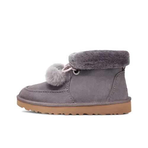 UGG Kyrina Арочный Pom Термический Устойчивый к Износу Ботинки для Снега Женские Фиолетово-Серые