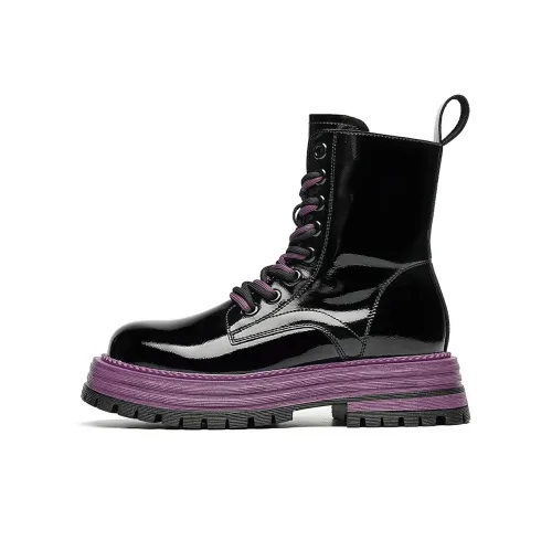 EBLAN Короткий Мартин Ботинок Женские Фиолетовый