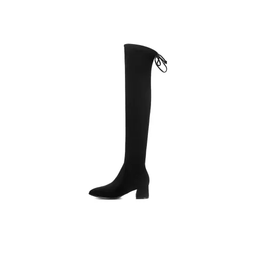 PIERCE GENTRY Over The Knee Boots 4,8 см Женские Черные
