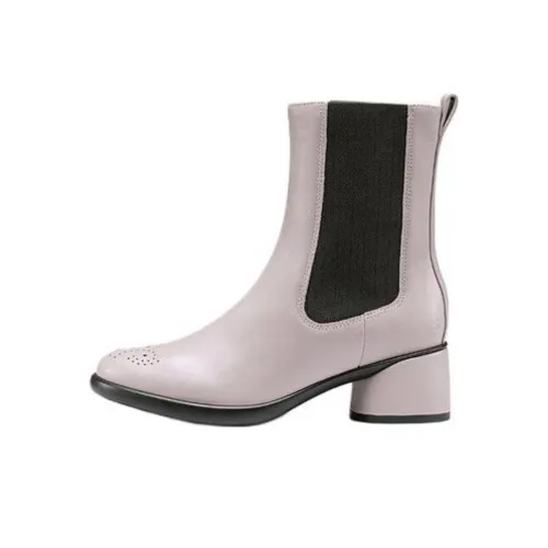 Ecco Короткий Челси 5 см Женский Серый Розовый