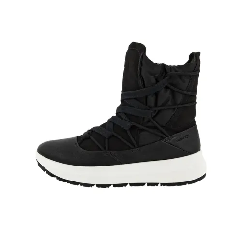 Ecco Термостойкие противоскользящие зимние ботинки для женщин черные