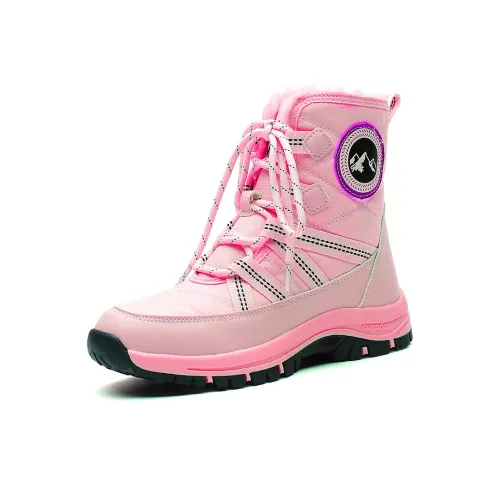 MUSNODO Устойчивый к истиранию Термостойкий Crew Сноубутсы Женские Розовый