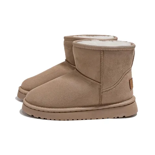 PAUL FRANK Термический Износостойкий Амортизирующий Увеличивающий Высоту Покрытие Короткие Снежные Ботинки Женские CAMEL