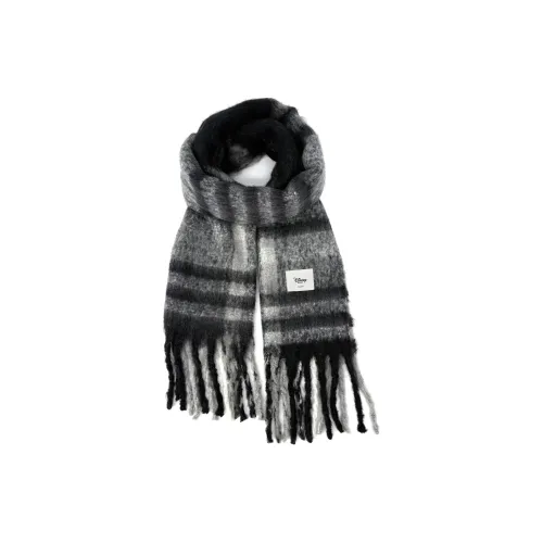 Disney Вязаные шарфы Унисекс Черный Серый