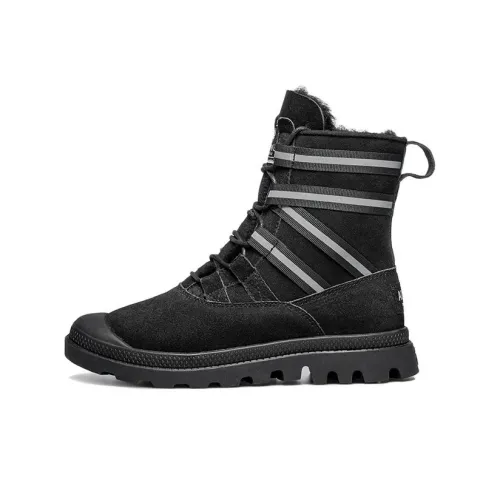 AU MU Короткий Мартин Ботин Женские Черный