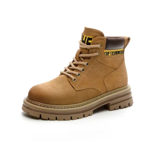 XIANGCHENG Короткий ботинок Martin женский земляной желтый