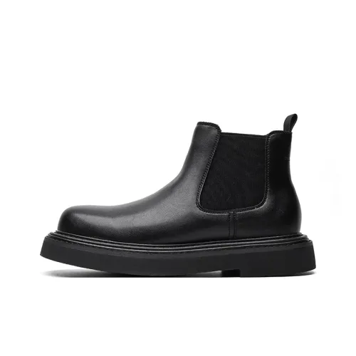 ZUWUDONG Короткий Челси Мужской Черный