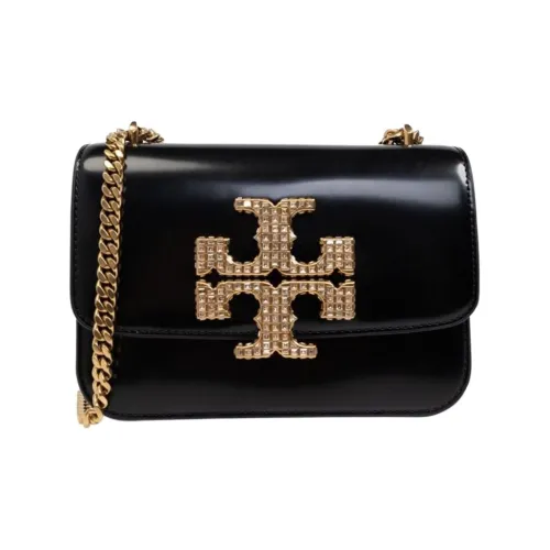 TORY BURCH ELEANOR Телячья кожа Сумка через плечо Сумка на плечо Женская Черная