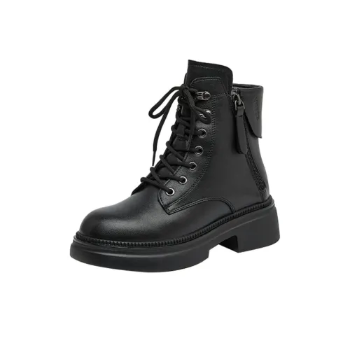 JIETEGONGYANG Короткий ботинок Martin каблук 5 см женский