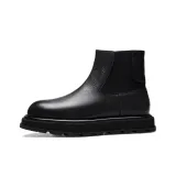 Черная обувь с флисовой подкладкой и утеплением