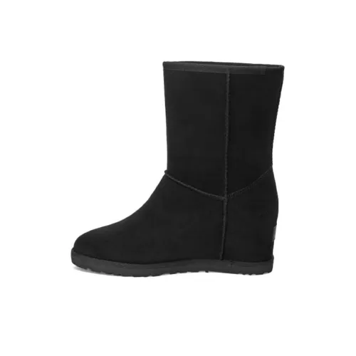 UGG Классический Femme Короткий Теплый Crew Сноубутсы Женские Черные