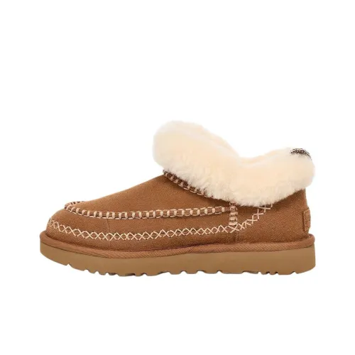 UGG Термостойкие Снежные Ботинки Женские Каштановые
