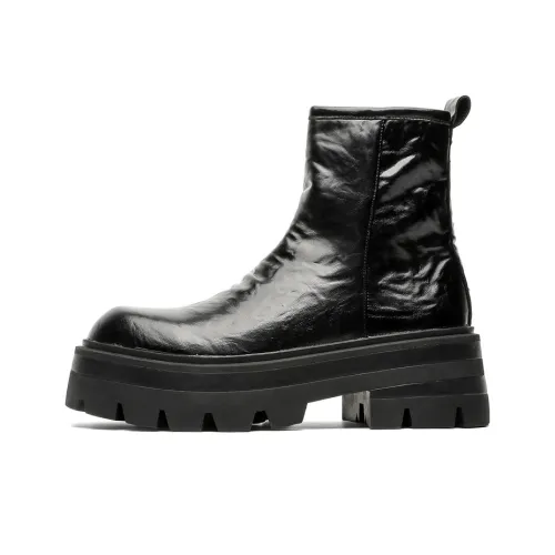 Product B Короткий Мартин Ботин Мужской Черный