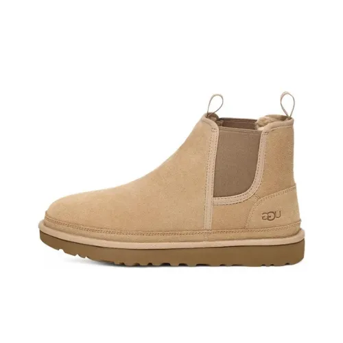 UGG Короткий Челси Мужской Бежевый Коричневый