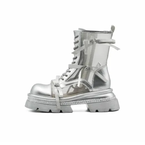 Little Sue Ботильоны 5 см Женские Черный Серебряный