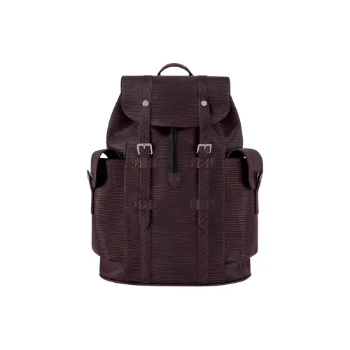 LOUIS VUITTON CHRISTOPHER Epi XL Leather Backpack Medium Men's Brown