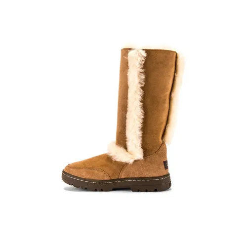 UGG SUNDANCE II Revival Теплоизоляционные Устойчивые к истиранию Противоскользящие Кроссовки для снега Женские Коричневые