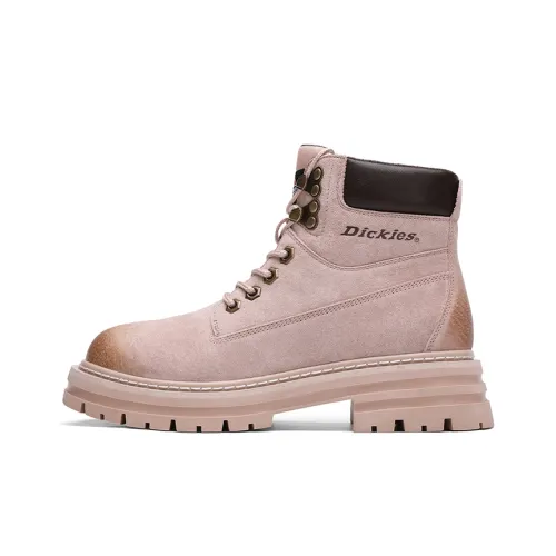 Dickies Kawaii Cute Pink Casual Short Martin Boot Women's Pink