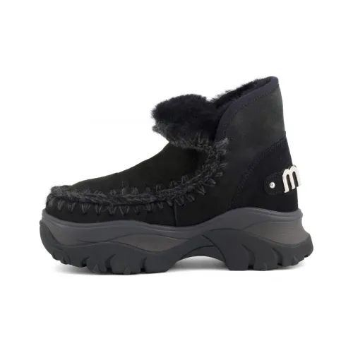 MOU Eskimo Термостойкие Устойчивые к Износу Короткие Снежные Ботинки Женские Черные