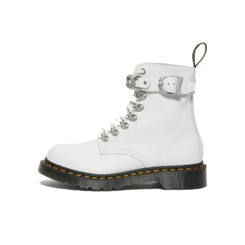 Dr.Martens 1460 Короткий Мартин Ботинок Женские Белые