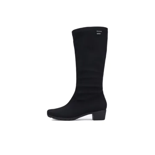 MEPHISTO Колено Высокие сапоги 4,5 см Женские Черные