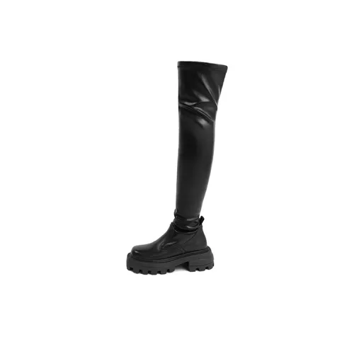 C°BANNER Over The Knee Boots 6 см Женские Черные