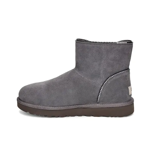 UGG Classic Novelty Mini FLORENCE Термостойкие Короткие Снежные Ботинки Женские Серые