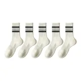 5 пар белых