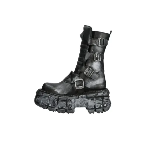 NEW ROCK Crew Martin Boot 10 см Унисекс Черный Серый