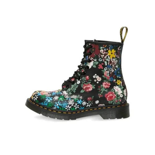 Dr.Martens 1460 Короткий Мартин Ботинок Женские Черный Белый
