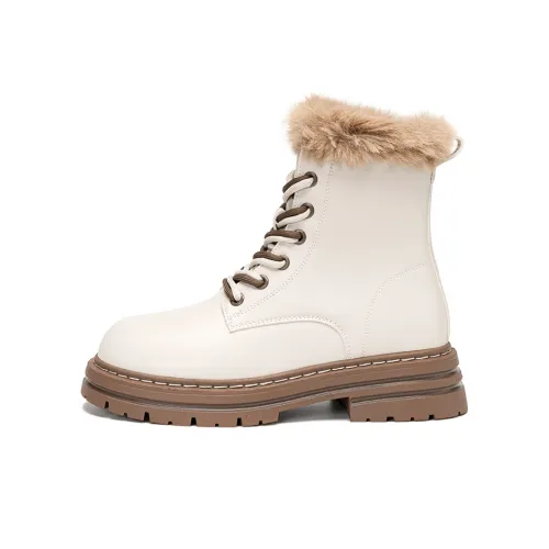 Warrior Short Martin Boot 4,5CM Женские Бежевый