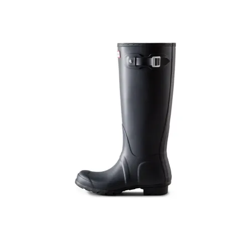 HUNTER Водонепроницаемые и Износостойкие Резиновые сапоги Женские Темно-синие