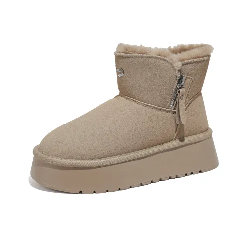 Крокодил Термический Износостойкий Увеличивающий Высоту Противоскользящий Колено Высокие Сноубутсы Женские