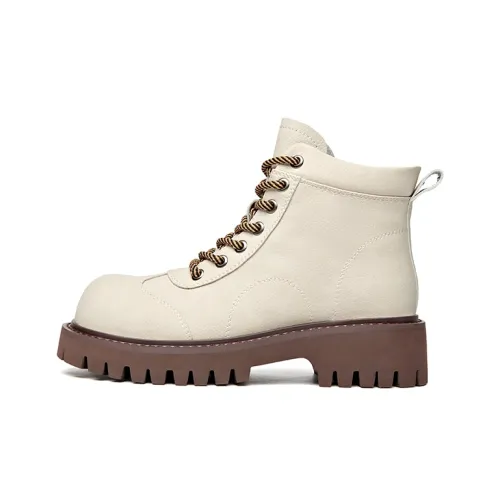 JOSINY Короткий Мартин Ботинок 4,5 см Женские Экрю