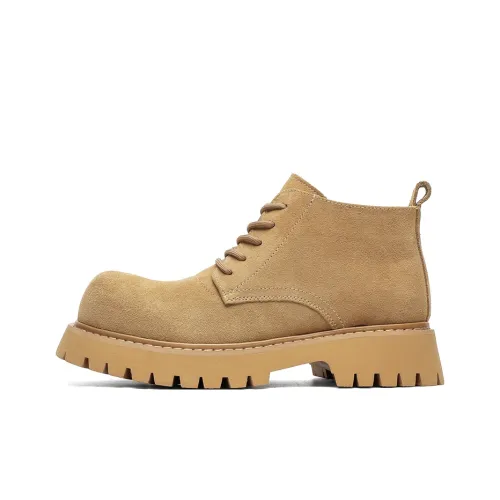 WEISHIBANGWEI Короткий Мартин Boot Мужской Желтый