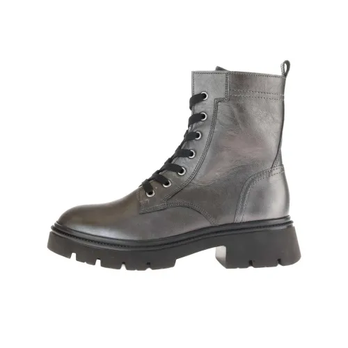 Gabor Модный Короткий Мартин Ботинок 5 см Женские Серебристый Серый