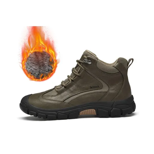 Wen Nai Outdoor Khaki Fleece Lined Men's
