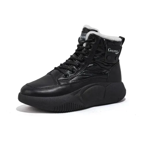 Крокодил Slip-resistant высокий на колено для активного отдыха женский черный