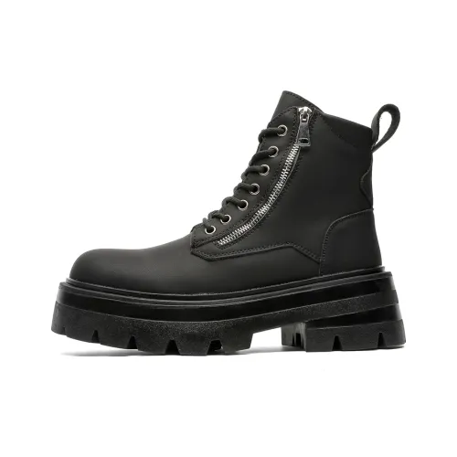 Chi Wolf Короткий Мартин Ботин Мужской Черный