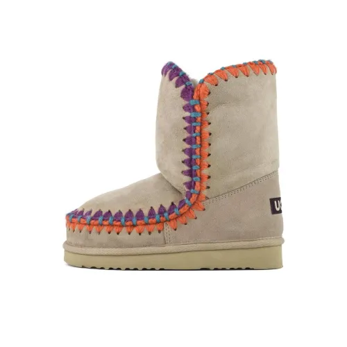 MOU Термический Короткий MID Ботинки для снега Женские Светло-коричневый