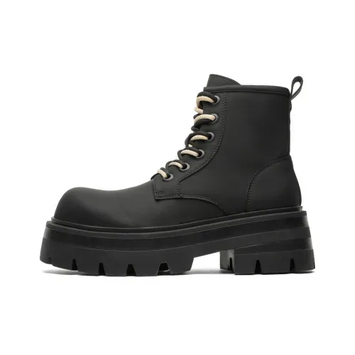 Chi Wolf Короткий Мартин Ботин Мужской Черный