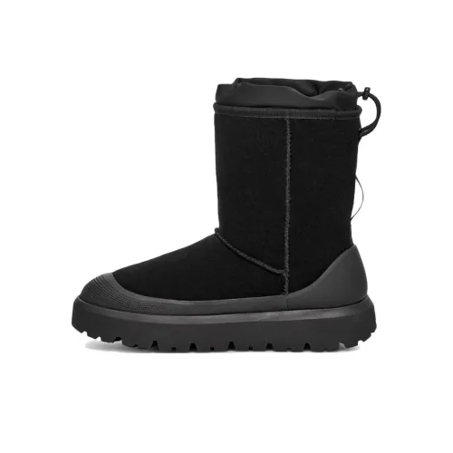 UGG CLASSIC SHORT Снекерки Черные Мужские