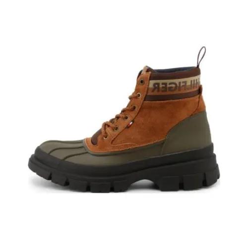 Tommy Hilfiger Короткий Мартин Ботин Мужской Коричневый