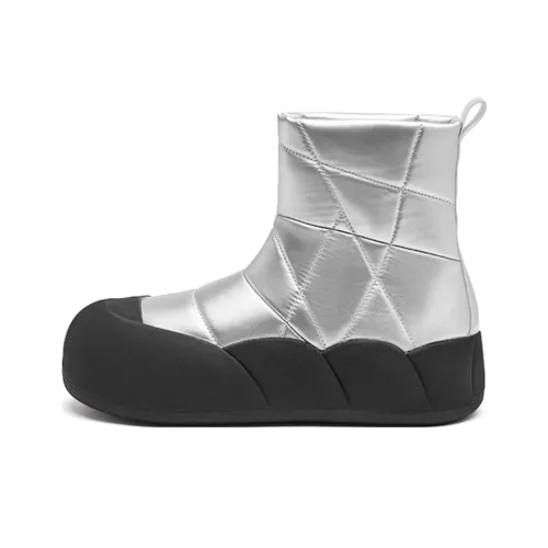 AGSDON Термические Короткие Снежные Ботинки Женские Серебристые