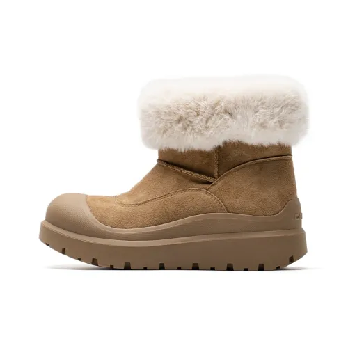 Mule Donkey Термостойкая короткая сноуботинка унисекс желтая